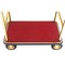 Global Industrial Gold Stainless Steel Bellman Cart Straight Uprights 8 Pneumatic Casters, 41-1/4L x 24W x 75H 985117GD - alternate 2
